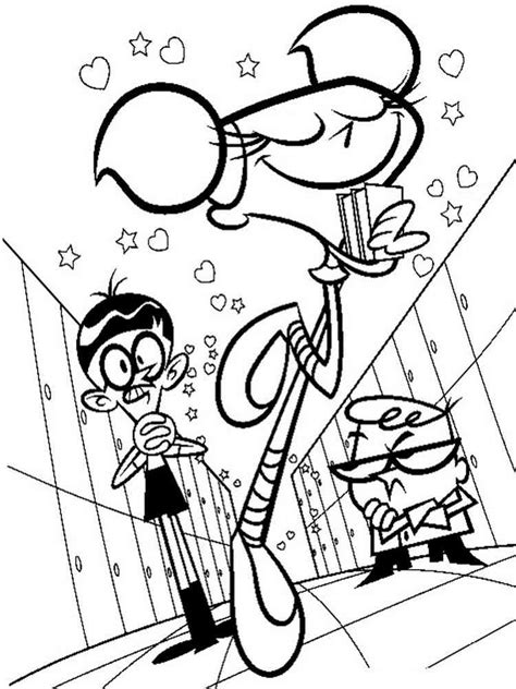 dexter's laboratory coloring pages