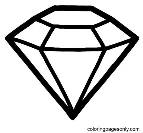 diamond coloring pages