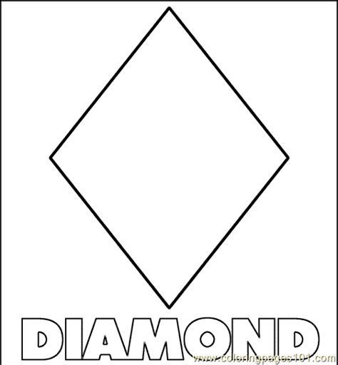diamond shape coloring sheet