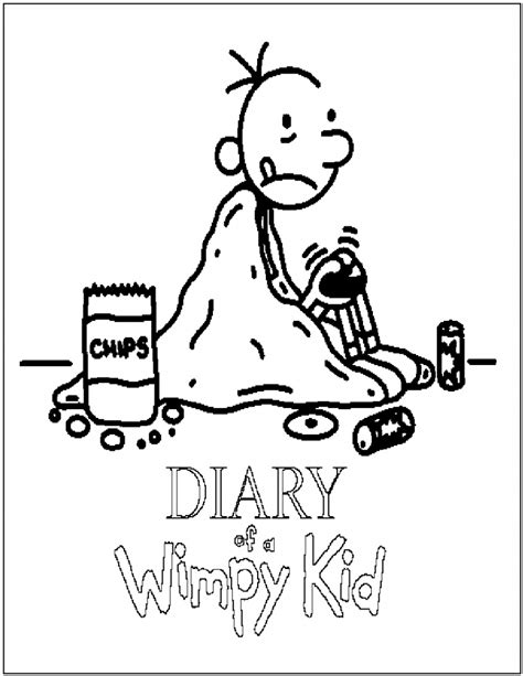 diary of a wimpy kid coloring pages