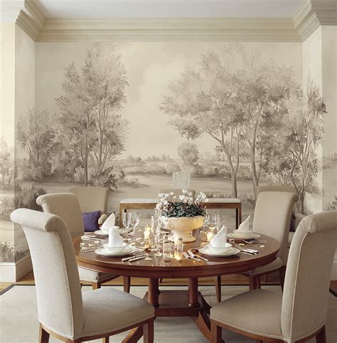dining room wall murals