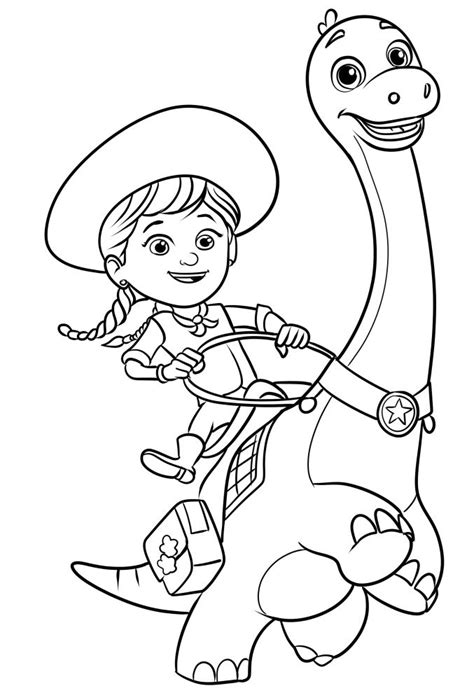 dino ranch coloring pages