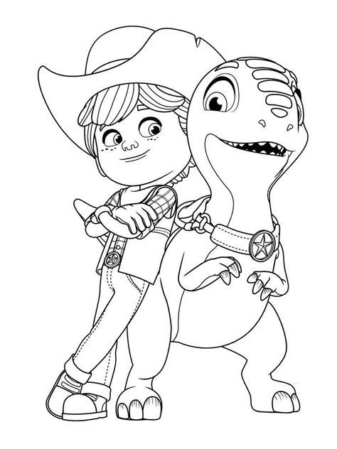 dino ranch coloring pages