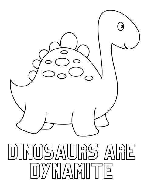 dinosaur color pages to print