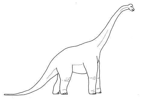 dinosaur coloring pages brachiosaurus