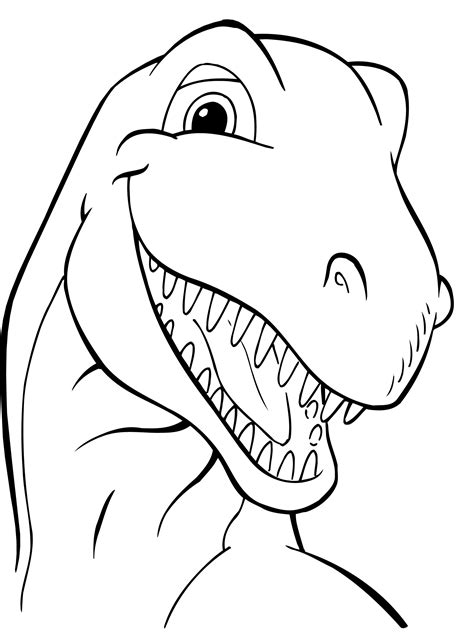 dinosaur colour drawing