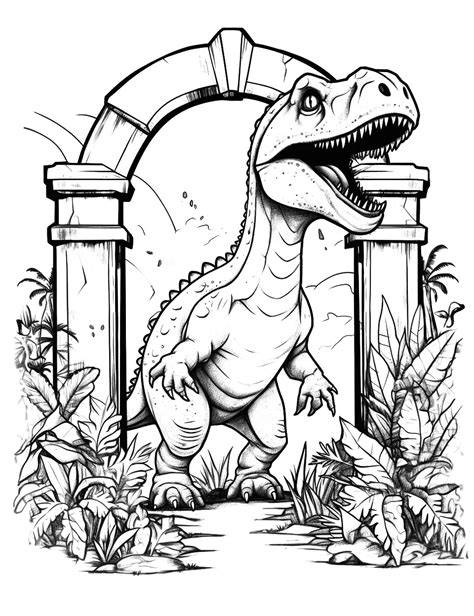 dinosaur colouring paper