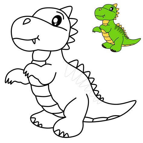 dinosaur drawing for coloring