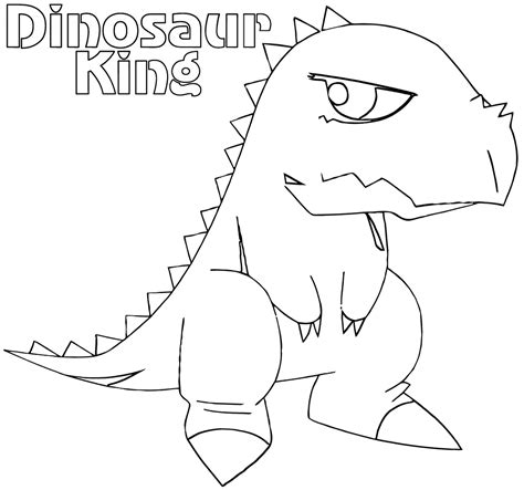 dinosaur king coloring pages