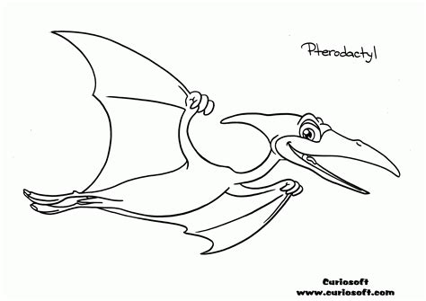dinosaur pterodactyl coloring pages