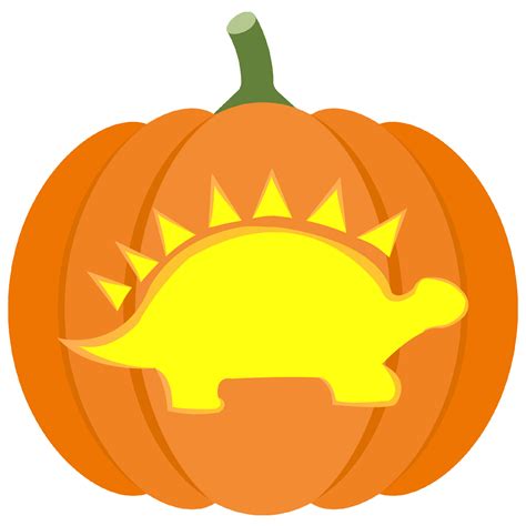 dinosaur pumpkin stencil