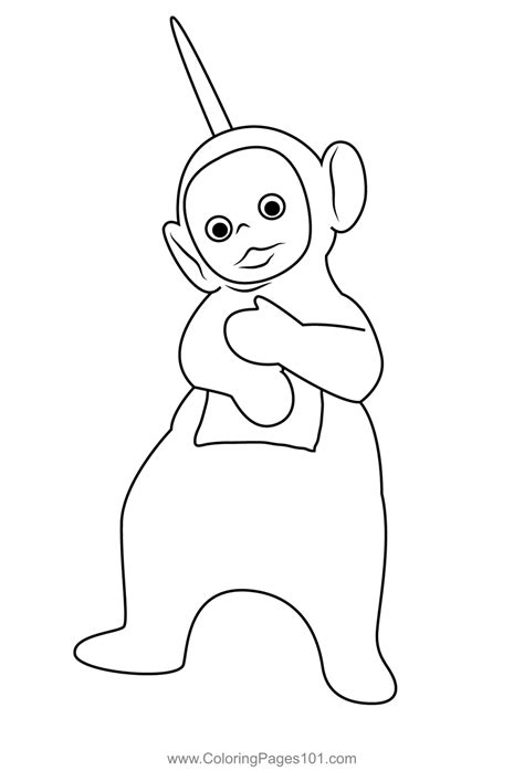 dipsy teletubbies coloring pages