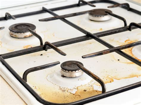 dirty electric stove top