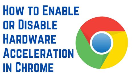 Disable hardware acceleration in Chrome