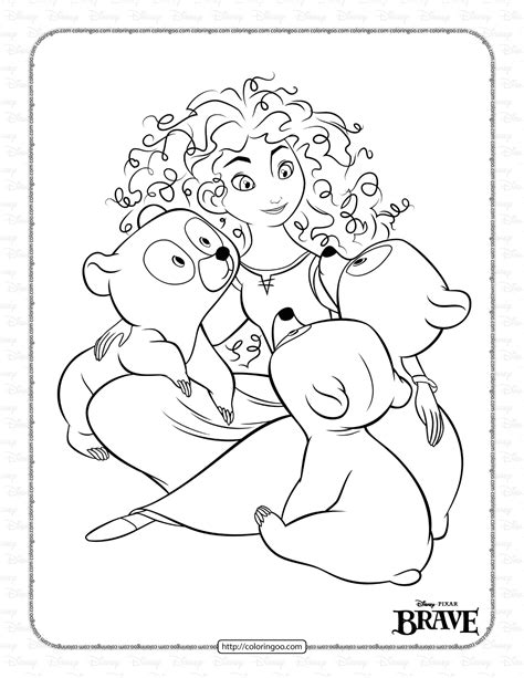 disney brave coloring pages