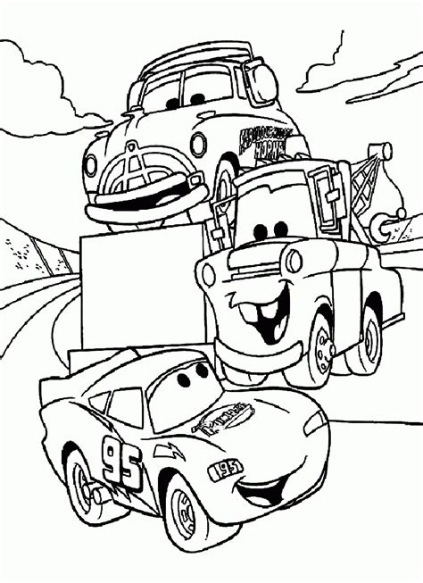 disney cars coloring sheets