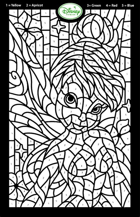 disney color by number free