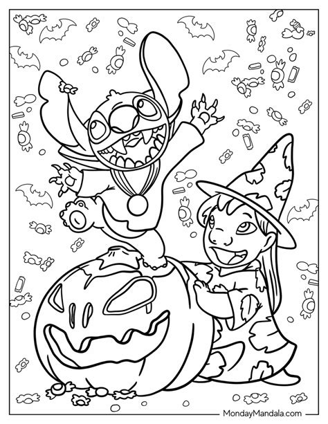 disney halloween coloring pages pdf