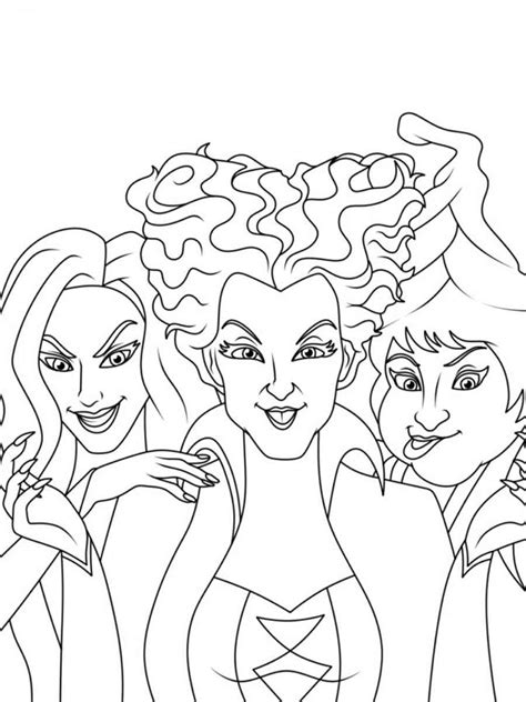 disney hocus pocus coloring pages