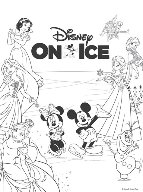 disney on ice coloring pages