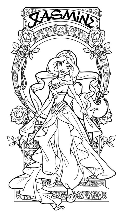 disney princess adult coloring pages