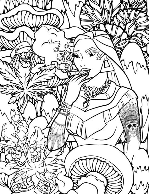 disney princess stoner coloring book pages