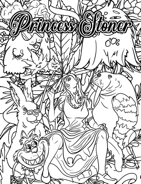 disney princess stoner coloring pages