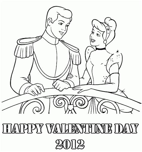 disney princess valentine coloring pages