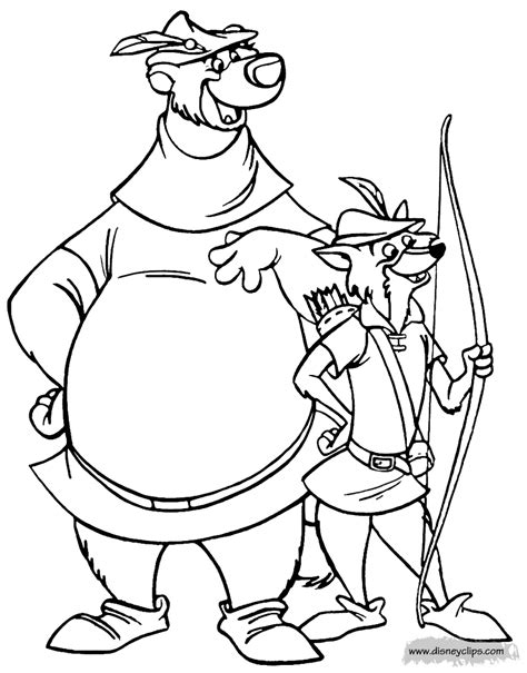 disney robin hood coloring pages