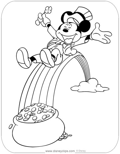 disney st patrick's day coloring pages