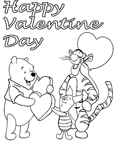 disney valentine coloring pages