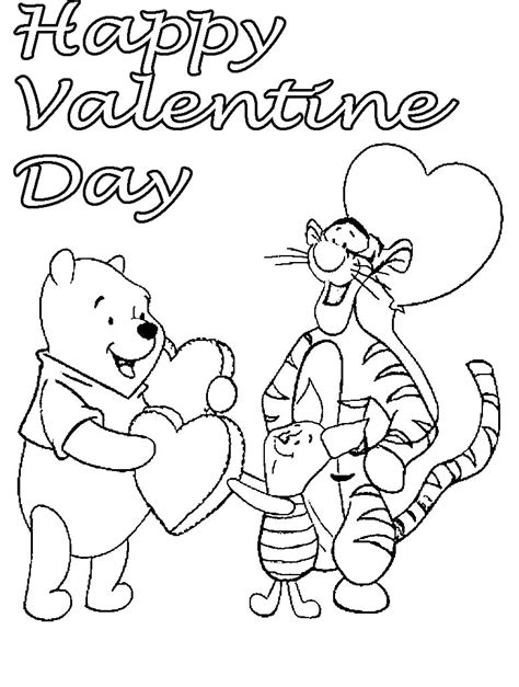 disney valentine coloring pages free printable