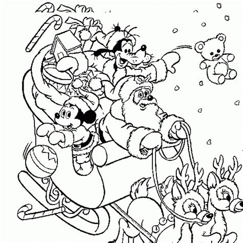 disney xmas coloring pages