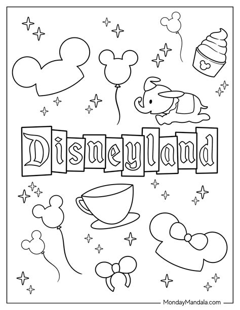 disneyland coloring book