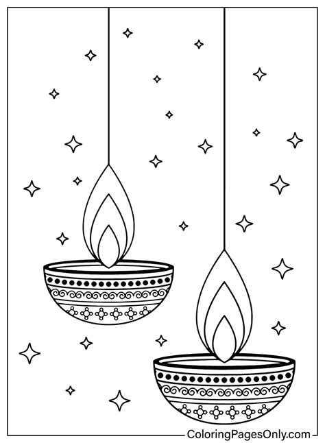 diwali coloring pages free