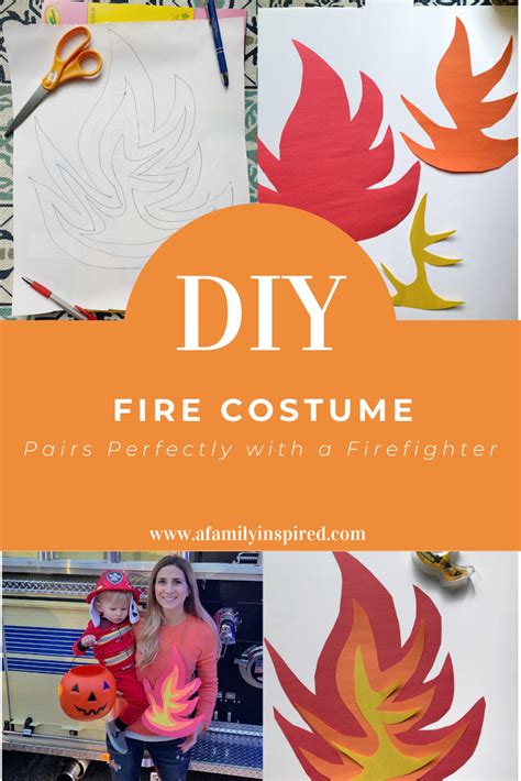 diy fire costume