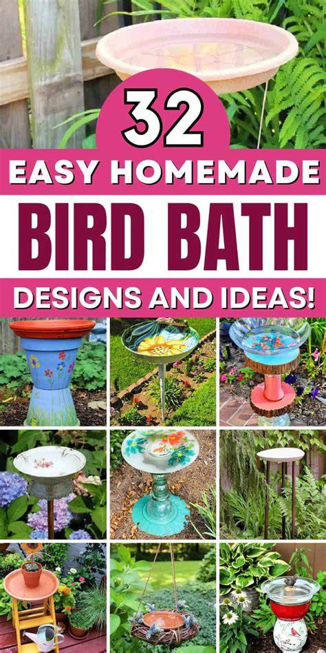 diy hovering bird bath