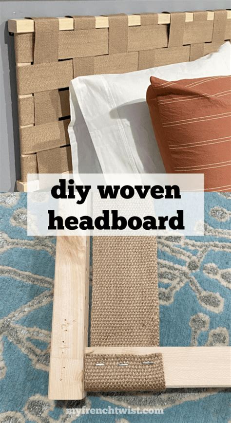 diy woven headboard