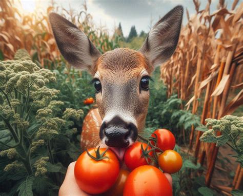 do deer eat tomatoes