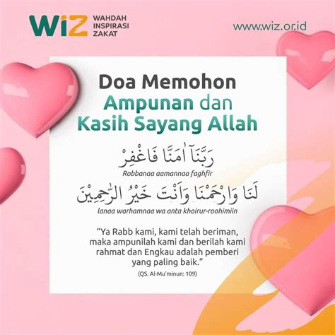doa kasih sayang dan keikhlasan