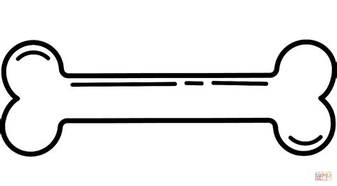 dog bone coloring page