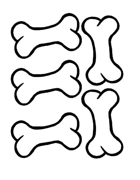 dog bone coloring sheet