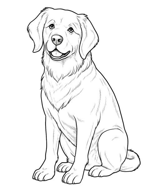 dog colouring drawing