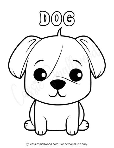 dog colouring images