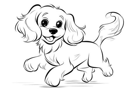 dog drawing pages