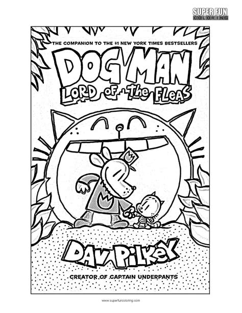 dog man book coloring pages