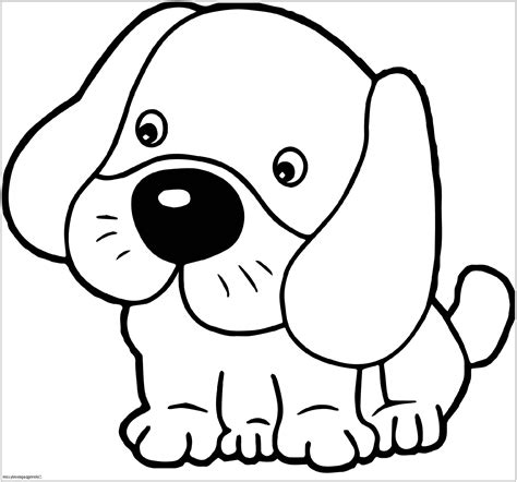 dog picture coloring page
