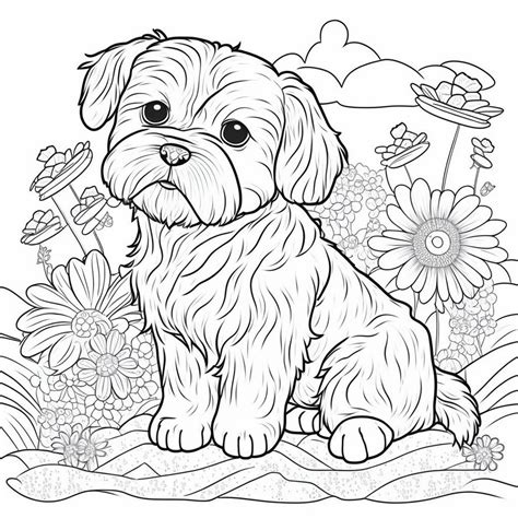 dog printable coloring pages