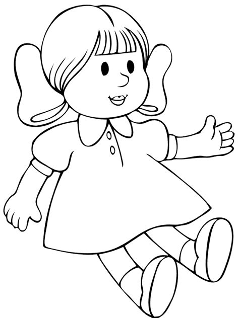 doll for colouring