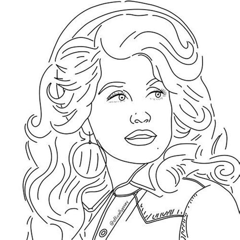 dolly parton coloring pages